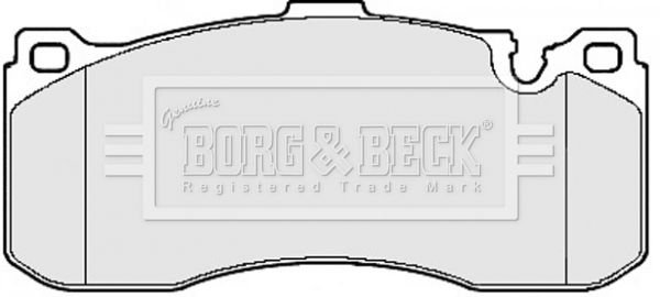 BORG & BECK Комплект тормозных колодок, дисковый тормоз BBP2155